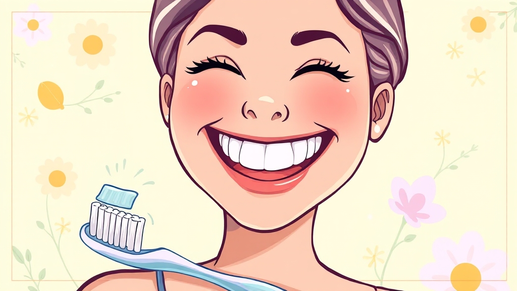 건강한 미소, 치약 선택부터! (illustration 스타일)