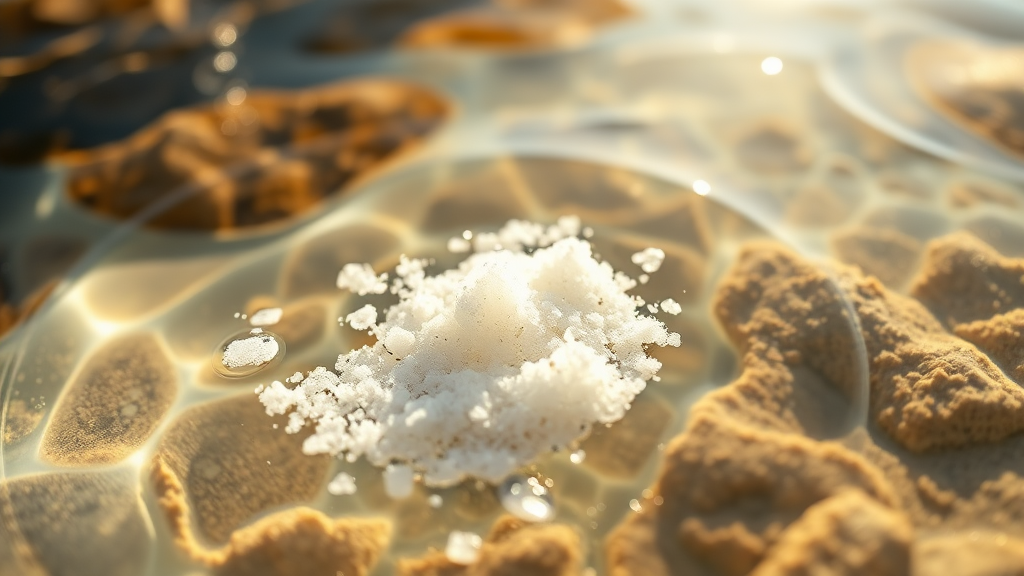 문정희 납작배 비결! 토판염 소금물 A to Z 5 소금물의 다양한 효능 (realistic 스타일)