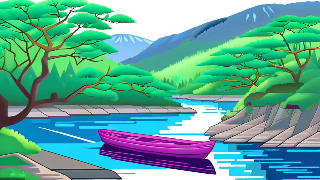 아우라지의 숨겨진 이야기 (illustration 스타일)