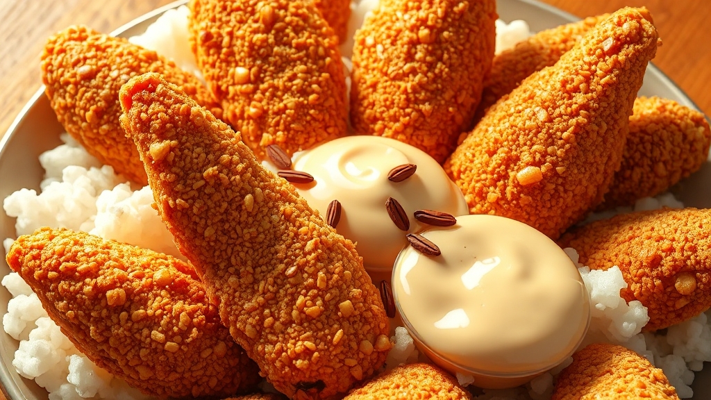 쯔란윙봉 맛 & 재료 특징 (illustration 스타일)