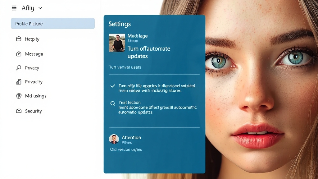 자동 업데이트 설정 시 주의사항 (realistic 스타일)