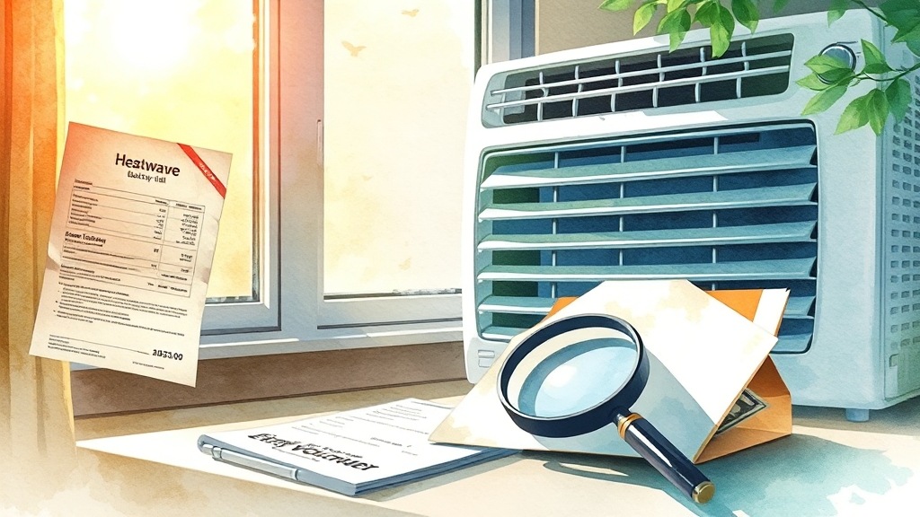 전기 요금 폭등과 취약계층 지원 (watercolor 스타일)