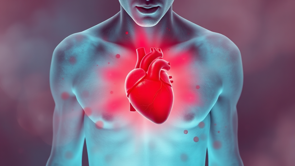 심근경색 vs 협심증 (watercolor 스타일)