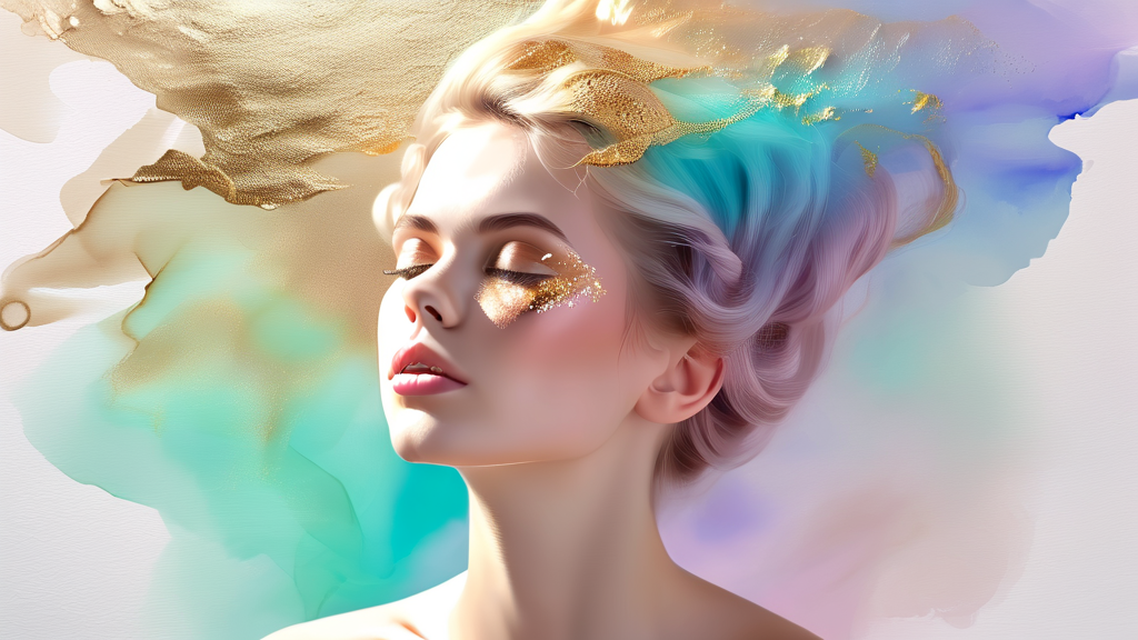 EZ스퀘어와 함께하는 금 선물 투자: 최소 증거금부터 거래까지 (watercolor 스타일)