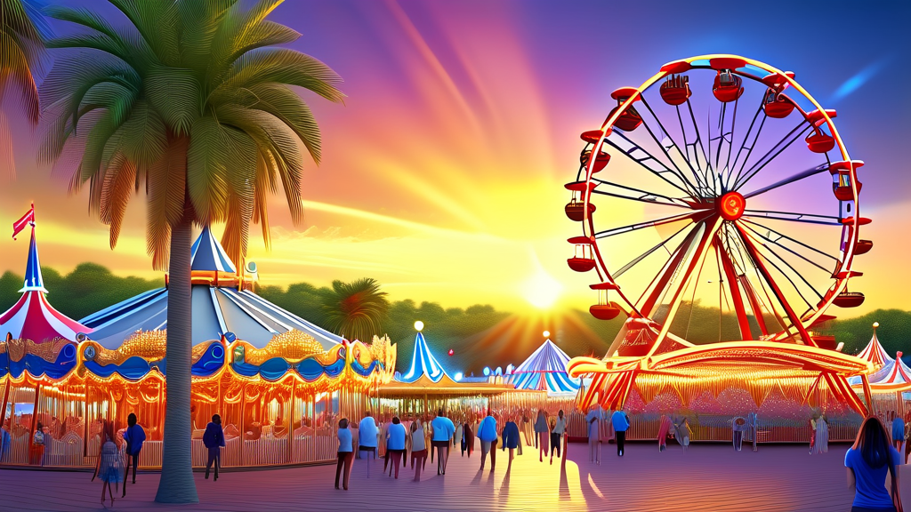 박람회의 시작: 특별한 여행의 문을 열다 (realistic 스타일)