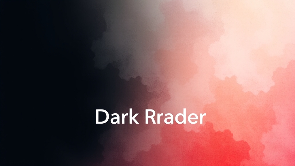 다크모드, 웹사이트가 밝게 보인다면? (watercolor 스타일)