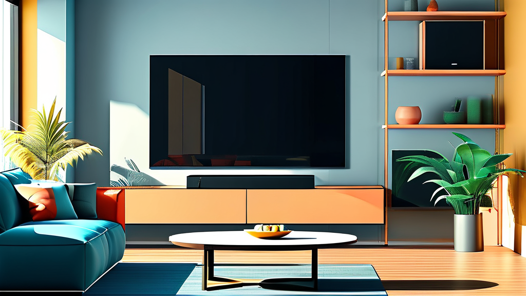 깔끔한 TV 주변을 위한 셋톱박스 거치대 선택 가이드 (illustration 스타일)