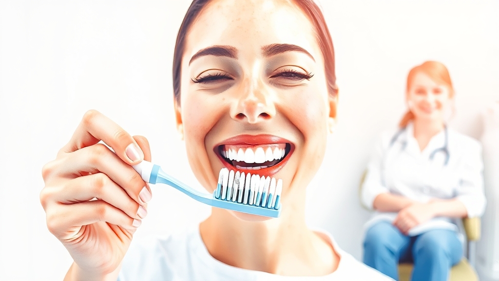 치아 흔들림, 미리 예방하세요! (watercolor 스타일)