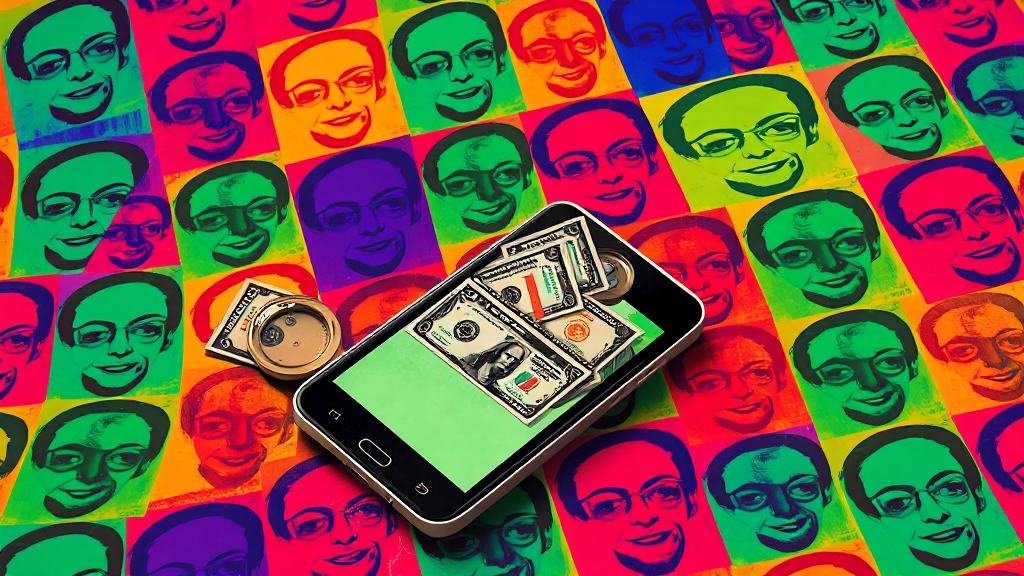 알뜰폰, 왜 선택할까? (popart 스타일)