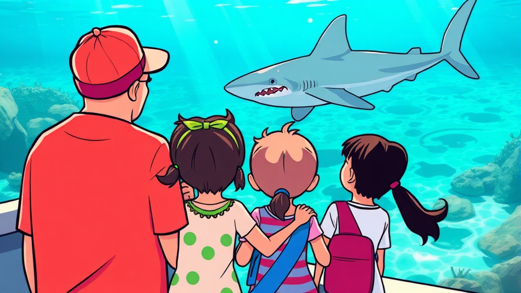 오키나와 필수 방문 명소 (cartoon 스타일)