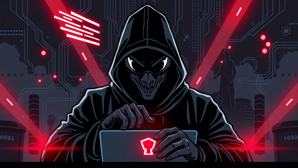 최근 주요 해킹 사례 (illustration 스타일)