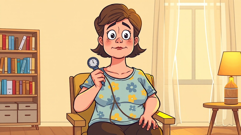 집에서 하는 자가 진단 (cartoon 스타일)