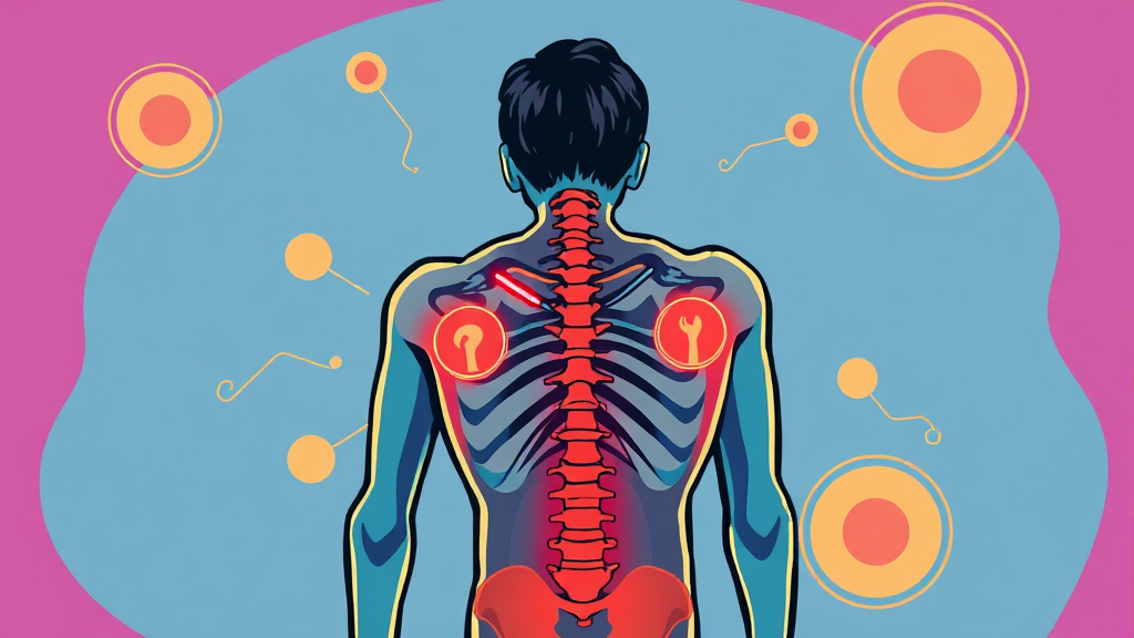 허리 수술 후 통증, 무엇이 문제일까? (cartoon 스타일)