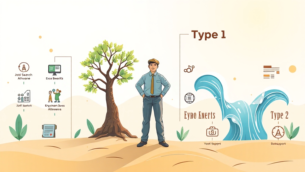 유형별 혜택 및 지원 내용 (illustration 스타일)