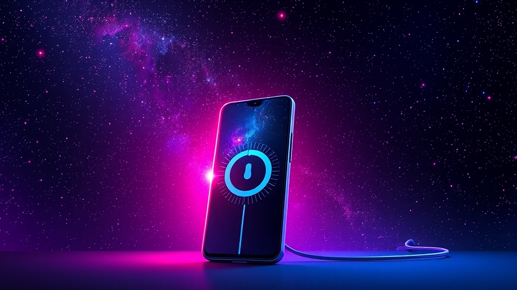 배터리 효율성과 지속 시간 (illustration 스타일)