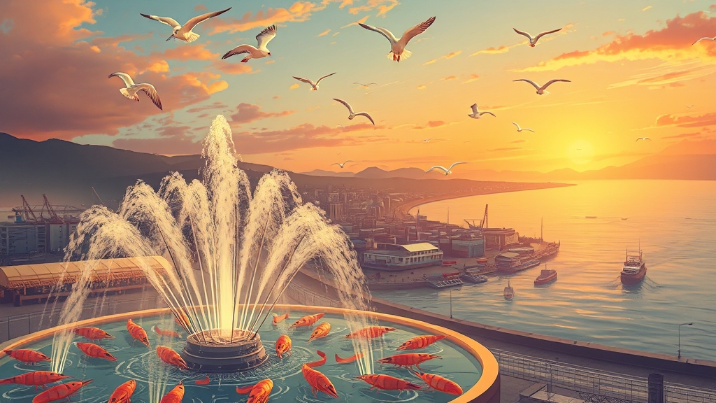 남당항 주변 여행 코스 추천 (illustration 스타일)