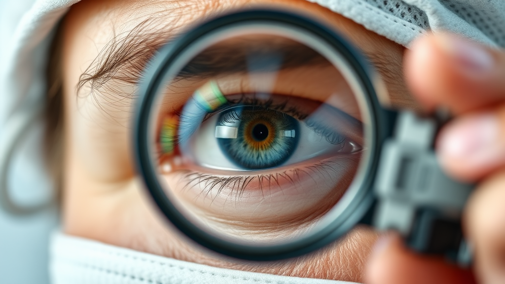 백내장 수술 실손보험 적용 기준 (realistic 스타일)