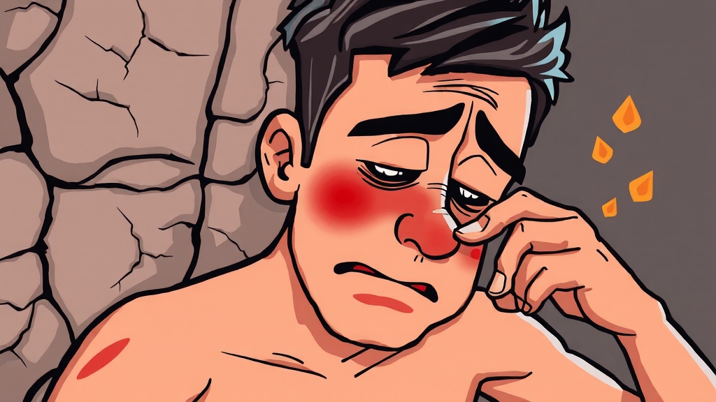 가려움증 주요 원인 (cartoon 스타일)