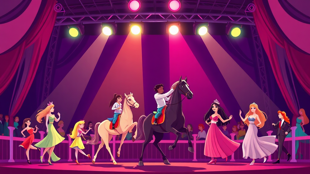 미스트롯4, 트로트 열풍을 기대하며 (cartoon 스타일)