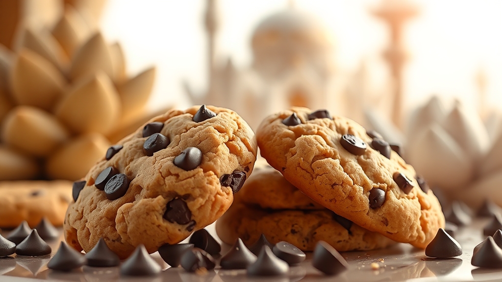 두바이 쫀득쿠키 맛집 (realistic 스타일)