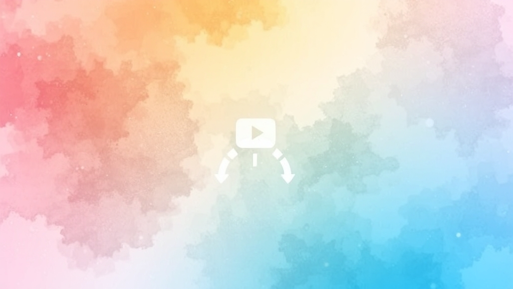 스마트폰 유튜브 저장법 (watercolor 스타일)