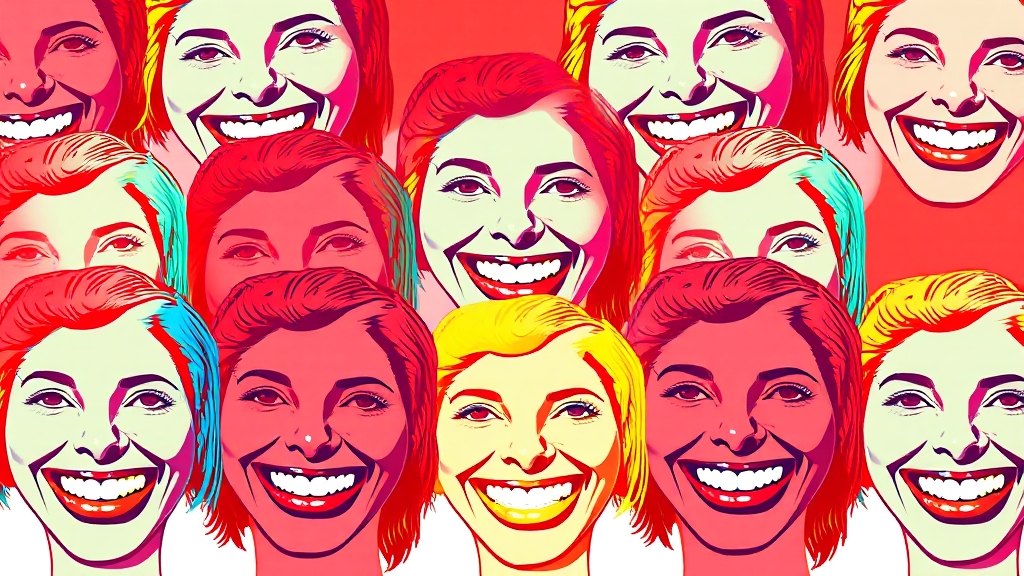 치약 사용 효과는? (popart 스타일)