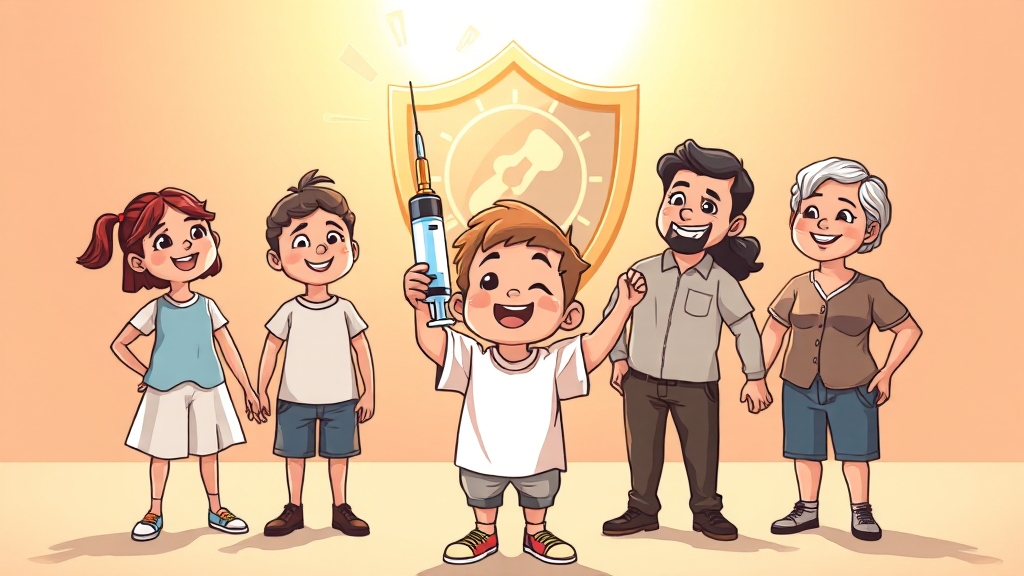 파상풍 예방, 백신이 중요해요 (cartoon 스타일)