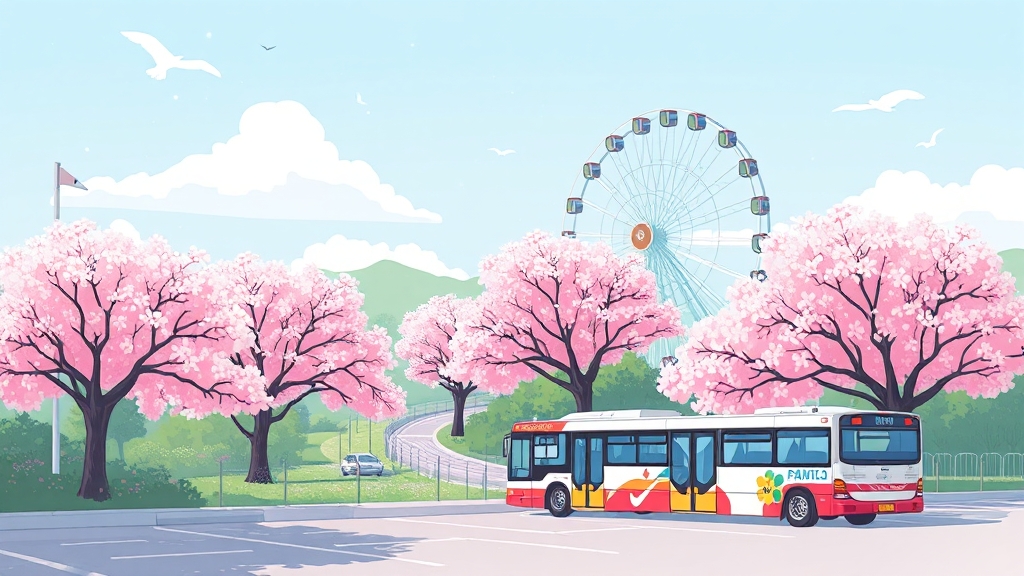 방문 정보 (입장료, 주차, 교통) (illustration 스타일)