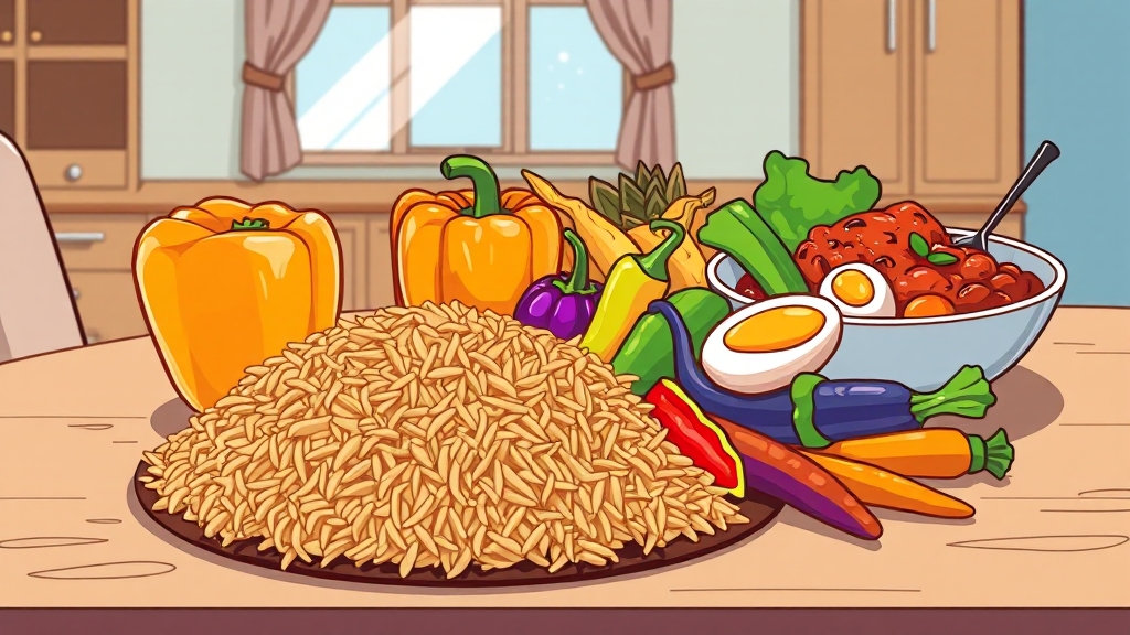 식습관 관리 핵심 (cartoon 스타일)