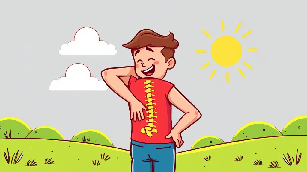 비수술 치료 필요성과 접근 (cartoon 스타일)