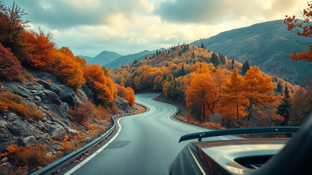 안전 운전 & 유의사항 (realistic 스타일)