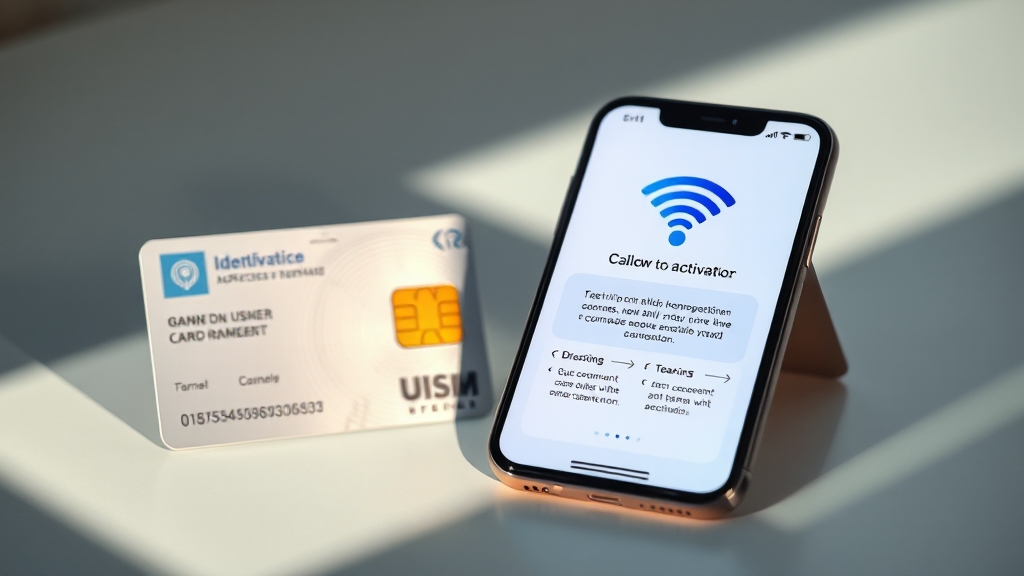 알뜰폰 셀프 개통, 어렵지 않아요! (realistic 스타일)