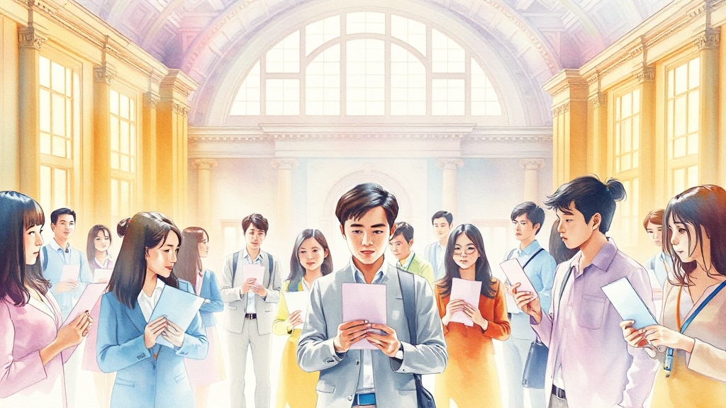 5070 일자리박람회 핵심 정보 (watercolor 스타일)