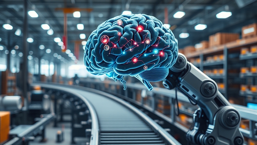 AI 기반 물류 시스템 (realistic 스타일)