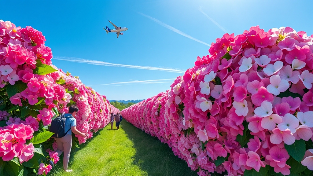 6월 제주, 수국 명소는 어디? (popart 스타일)