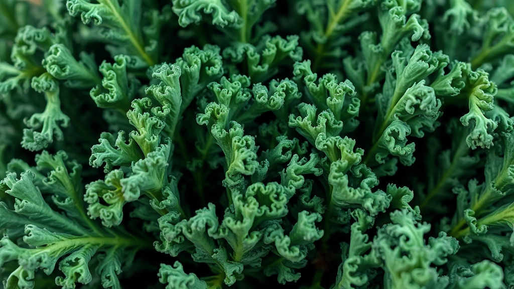 컬리케일, 주요 영양 성분은? (realistic 스타일)