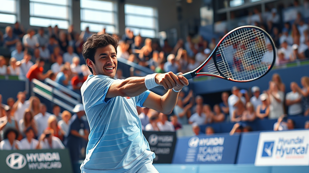 알카라스 경기 예매 정보 (realistic 스타일)