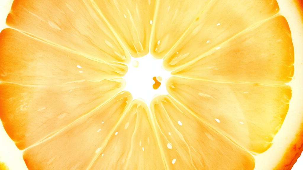 피부 톤 개선, 비타민 C가 답 (watercolor 스타일)