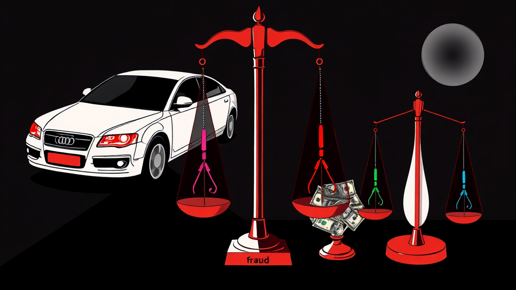 보험사기 주요 유형 및 사례 분석 (illustration 스타일)