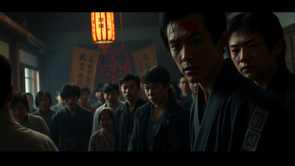 영화 속 배경과 분위기 (realistic 스타일)