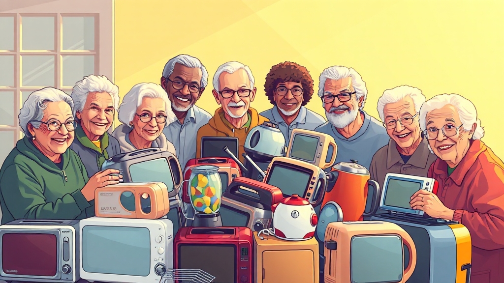 소형가전 무료 수거란? (illustration 스타일)