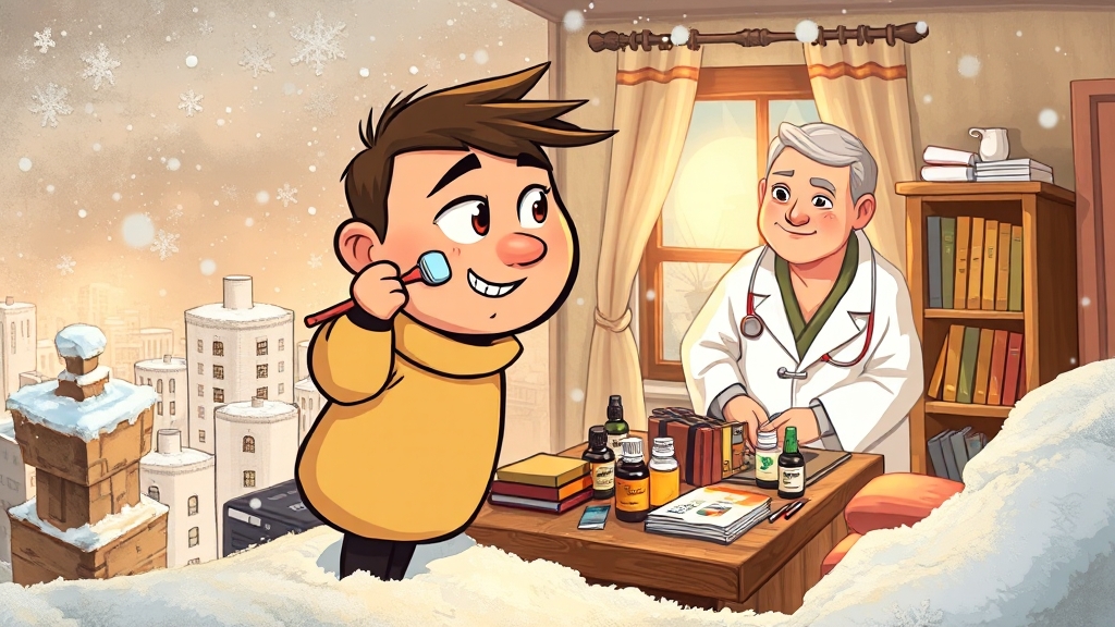 일상 관리와 주의사항 (cartoon 스타일)