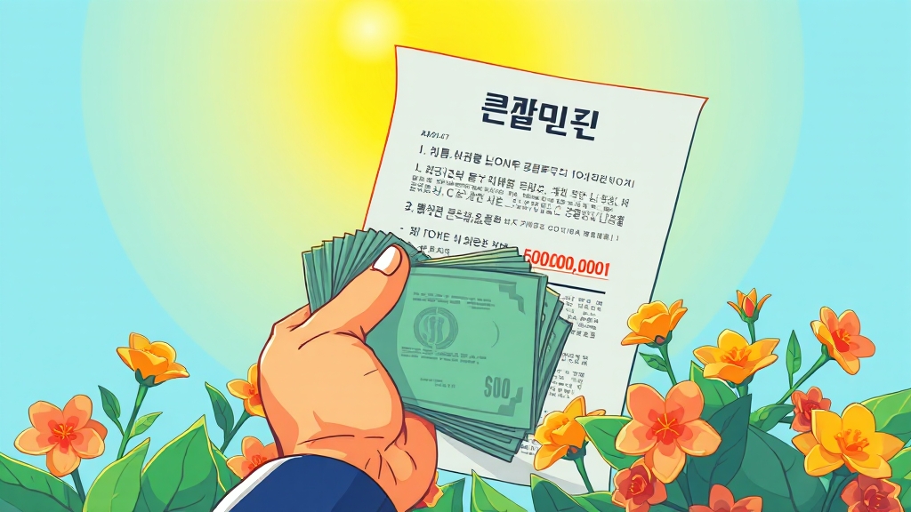 저신용자 소액대출 핵심 정보 (cartoon 스타일)