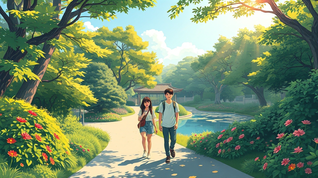 식물원 기본 정보 (illustration 스타일)
