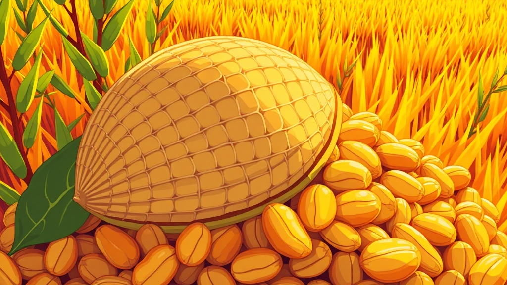 땅콩 수확, 언제 할까? (cartoon 스타일)