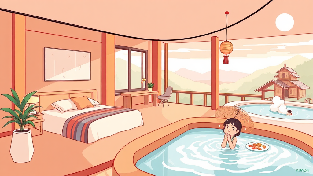 객실 & 부대시설, 자세히 알아보기! (illustration 스타일)