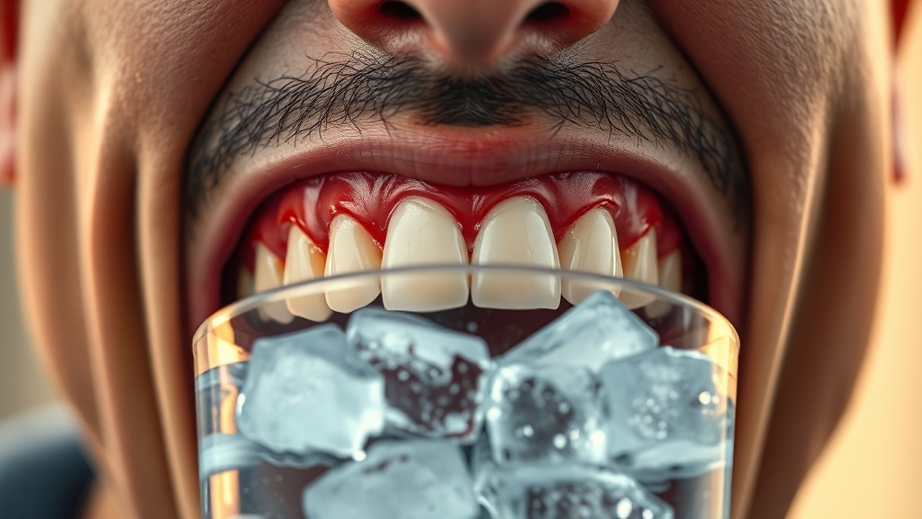 치아 시림 유발 구강 질환 (realistic 스타일)