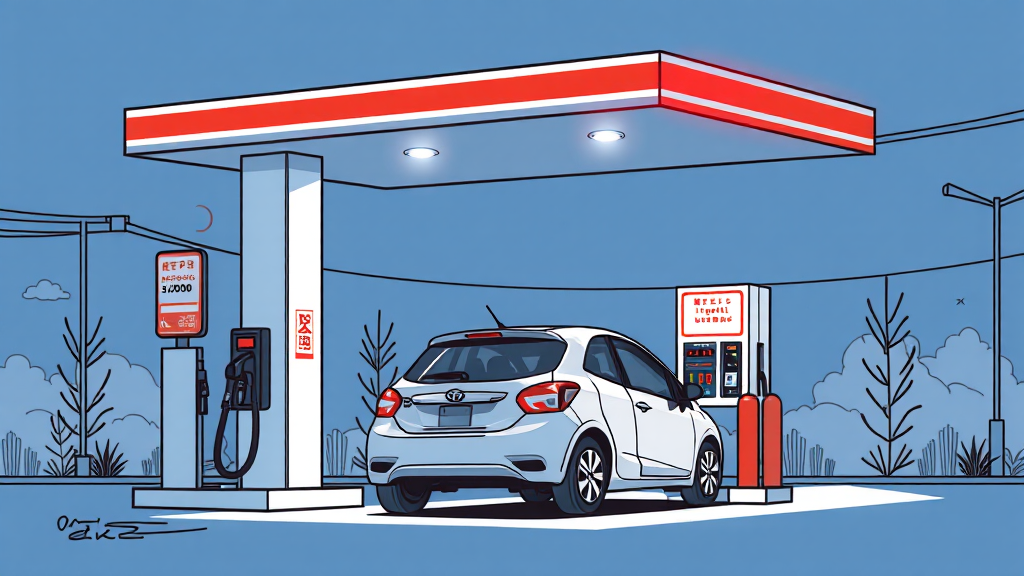 유류비 지원 시 주의사항 (illustration 스타일)