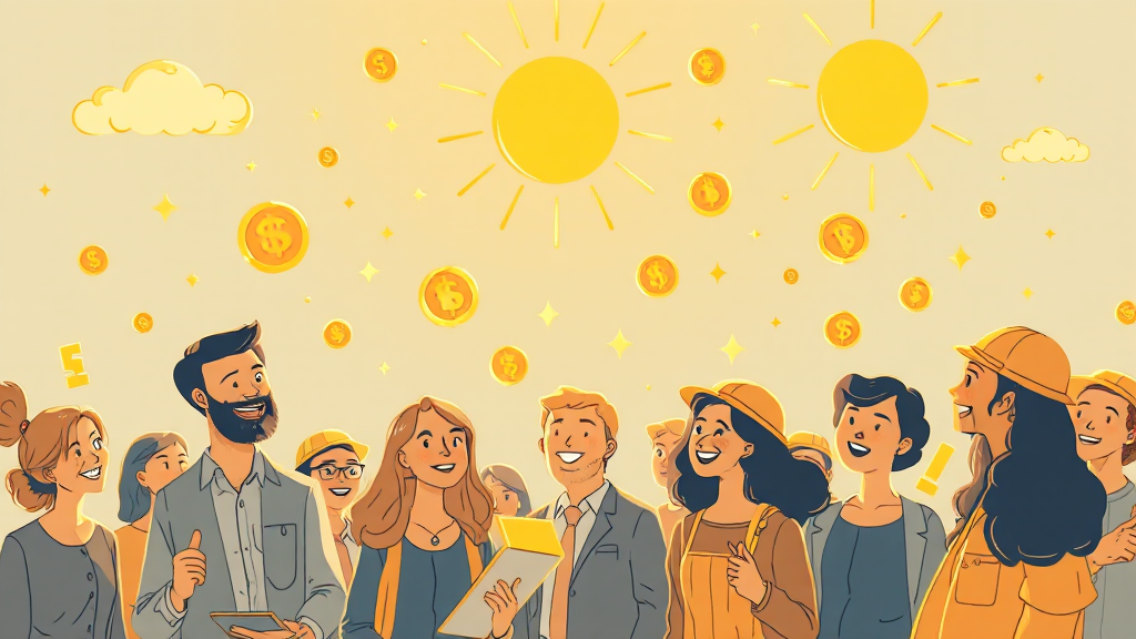 근로장려금, 뭘까요? (illustration 스타일)