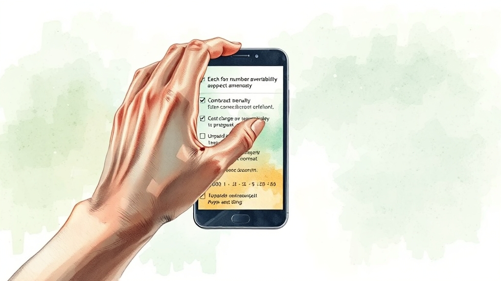 번호 이동 시 유의사항 (watercolor 스타일)